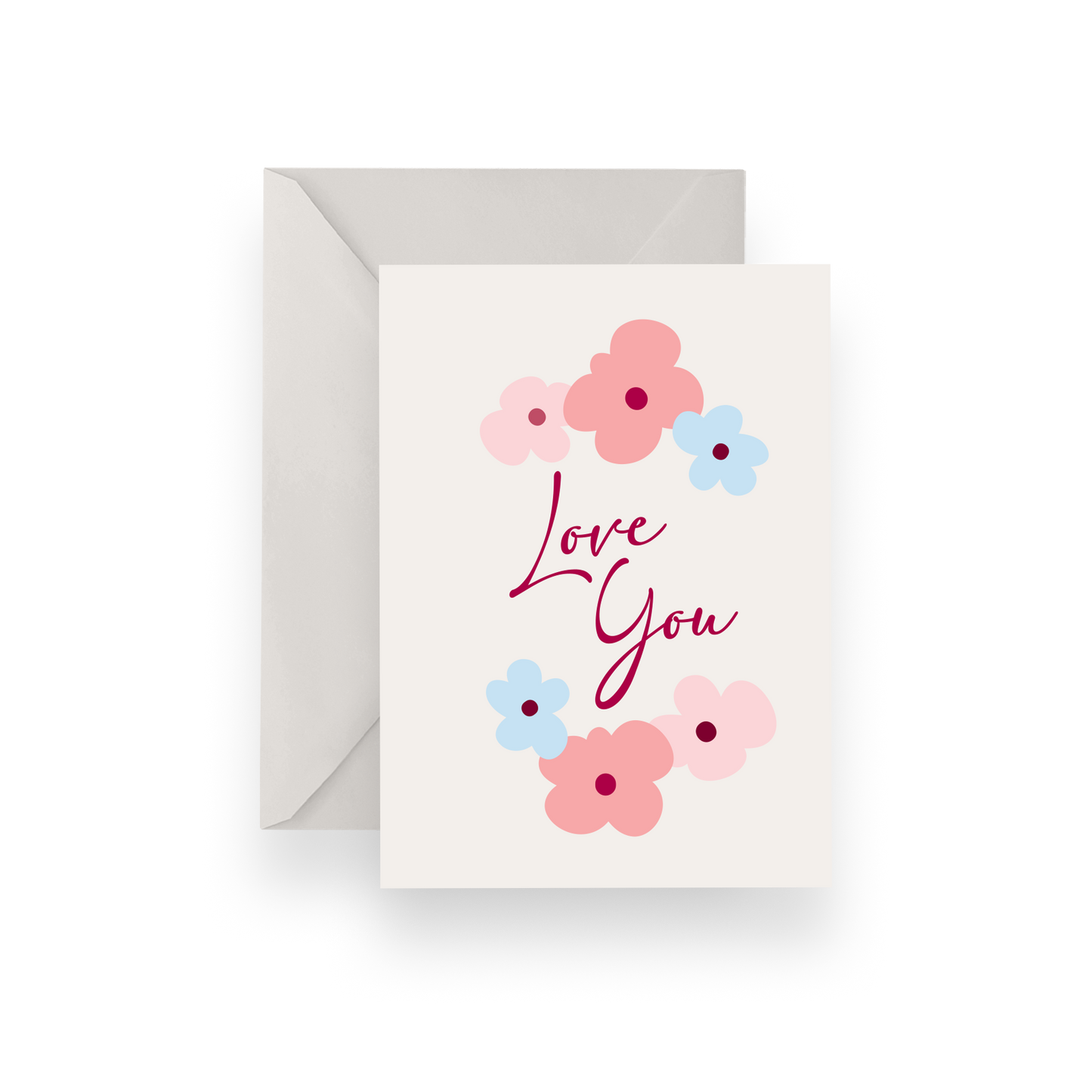 Large Floral Valentine Card