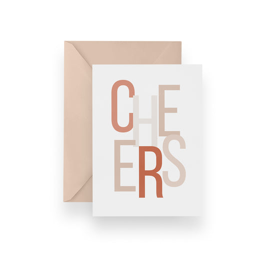 Multicolour Cheers Card