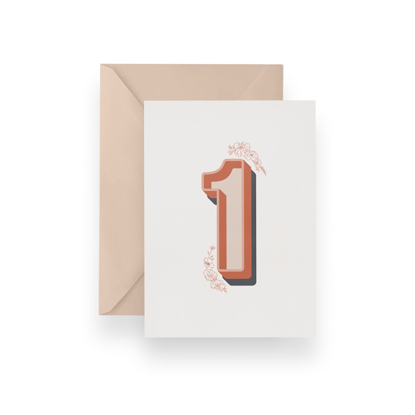 Floral One Card